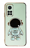 Eiroo Astronot Xiaomi Mi 10T Pro Standl Yeil Silikon Klf