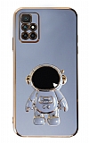 Eiroo Astronot Xiaomi Redmi 10 Standl Mavi Silikon Klf