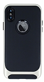 Eiroo Attractive iPhone X / XS Gold Kenarl Silikon Klf