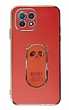 Eiroo Baby Panda Xiaomi Mi 11 Lite Standl Krmz Silikon Klf