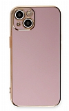 Eiroo Borderline iPhone 14 Plus Kamera Korumal Mor Silikon Klf