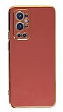 Eiroo Borderline OnePlus 9 Pro Kamera Korumal Krmz Silikon Klf