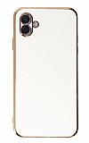 Eiroo Borderline Samsung Galaxy A04 Kamera Korumal Beyaz Silikon Klf