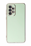 Eiroo Borderline Samsung Galaxy A33 5G Kamera Korumal Yeil Silikon Klf