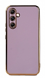 Eiroo Borderline Samsung Galaxy A54 Kamera Korumal Mor Silikon Klf