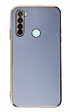 Eiroo Borderline Xiaomi Redmi Note 8 Kamera Korumal Mavi Silikon Klf