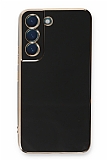 Eiroo Borderline Samsung Galaxy S21 FE 5G Kamera Korumal Siyah Silikon Klf