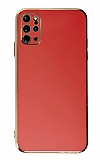 Eiroo Borderline Samsung Galaxy S20 Plus Kamera Korumal Krmz Silikon Klf