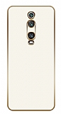 Eiroo Borderline Xiaomi Mi 9T Kamera Korumal Beyaz Silikon Klf