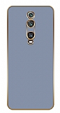 Eiroo Borderline Xiaomi Mi 9T Kamera Korumal Mavi Silikon Klf