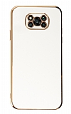 Eiroo Borderline Xiaomi Poco X3 Kamera Korumal Beyaz Silikon Klf