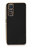 Eiroo Borderline Xiaomi Redmi Note 11S Kamera Korumal Siyah Silikon Klf