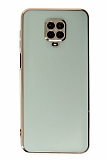 Eiroo Borderline Xiaomi Redmi Note 9 Pro Kamera Korumal Yeil Silikon Klf