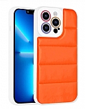 Eiroo Bubble Color iPhone 12 Pro Max Turuncu Silikon Klf