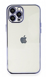 Eiroo Camera Protect iPhone 11 Pro Kamera Korumal Mor Silikon Klf