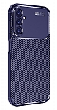 Eiroo Carbon Shield Samsung Galaxy A34 Ultra Koruma Lacivert Klf