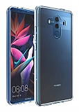 Eiroo Clear Hybrid Huawei Mate 10 Pro Silikon Kenarl effaf Rubber Klf