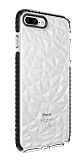 Eiroo Color Crystal iPhone 7 Plus / 8 Plus Siyah Silikon Klf