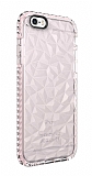 Eiroo Color Crystal iPhone SE 2020 Pembe Silikon Klf