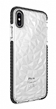 Eiroo Color Crystal iPhone X / XS Siyah Silikon Klf