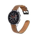 Eiroo Deluxe Huawei Watch 3 Kahverengi Gerek Deri Kordon