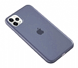 Eiroo Elegant iPhone 11 Pro Lacivert Silikon Klf