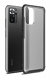 Eiroo Firm Xiaomi Redmi Note 10 Ultra Koruma Siyah Klf