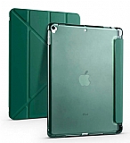 Eiroo Fold iPad 10.2 2020 Kalemlikli Standl Koyu Yeil Klf