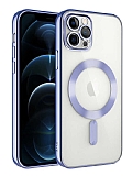 Eiroo Gbox iPhone 12 Pro Macsafe zellikli Kamera Korumal Lila Silikon Klf