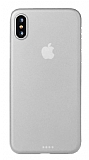 Eiroo Ghost Thin iPhone XS Max Ultra nce effaf Beyaz Rubber Klf
