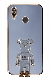 Eiroo Huawei P20 Lite Baby Bear Standl Mavi Silikon Klf