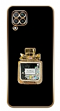 Eiroo Huawei P40 Lite Kare Parfm Standl Siyah Silikon Klf