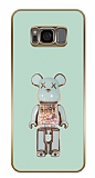 Eiroo Huawei Samsung Galaxy S8 Candy Bear Standl Yeil Silikon Klf