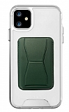 Eiroo iPhone 12 Yeil Kartlkl Standl Ultra Koruma Klf