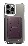 Eiroo iPhone 13 Pro Mor Kartlkl Standl Ultra Koruma Klf