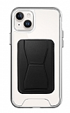 Eiroo iPhone 14 Siyah Kartlkl Standl Ultra Koruma Klf