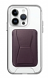 Eiroo iPhone 14 Pro Max Mor Kartlkl Standl Ultra Koruma Klf