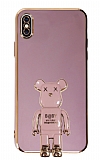 Eiroo iPhone X / XS Baby Bear Standl Mor Silikon Klf