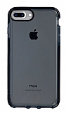 Eiroo Jelly iPhone 7 Plus / 8 Plus Siyah Silikon Klf