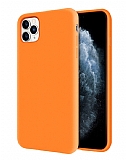 Eiroo Lansman iPhone 11 Pro Turuncu Silikon Klf