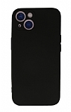 Eiroo Lansman iPhone 13 Mini Kamera Korumal Siyah Silikon Klf