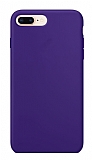 Eiroo Lansman iPhone 7 Plus / 8 Plus Mor Silikon Klf