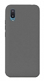 Eiroo Lansman Samsung Galaxy A02 Gri Silikon Klf