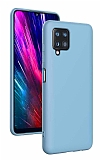 Eiroo Lansman Samsung Galaxy A12 / M12 Mavi Silikon Klf
