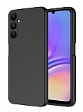 Eiroo Lansman Samsung Galaxy A55 Siyah Silikon Klf