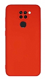 Eiroo Lansman Xiaomi Redmi Note 9 Kamera Korumal Krmz Silikon Klf