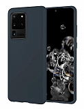 Eiroo Lansman Samsung Galaxy Note 20 Ultra Lacivert Silikon Klf