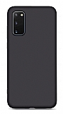 Eiroo Lansman Samsung Galaxy S20 FE Siyah Silikon Klf