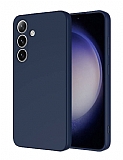 Eiroo Lansman Samsung Galaxy S24 Lacivert Silikon Klf