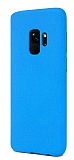 Eiroo Lansman Samsung Galaxy S9 Mavi Silikon Klf